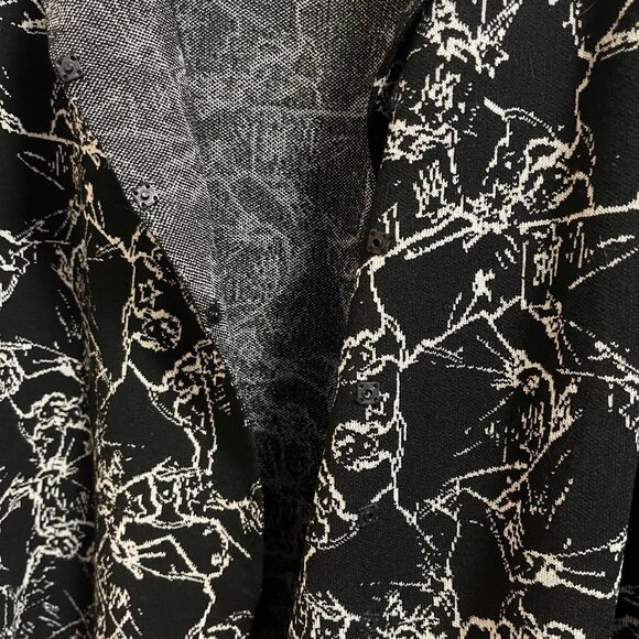 Escada Sport Open Front Cardigan Womens Size S Black Button Snap Sweater - Picture 6 of 16